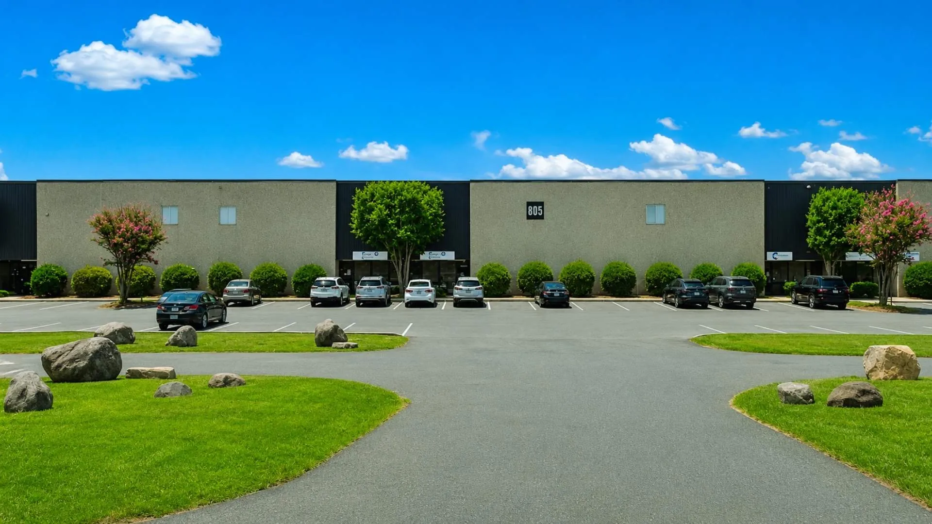Exterior of MakeMine's fulfillment center in Charlotte, North Carolina